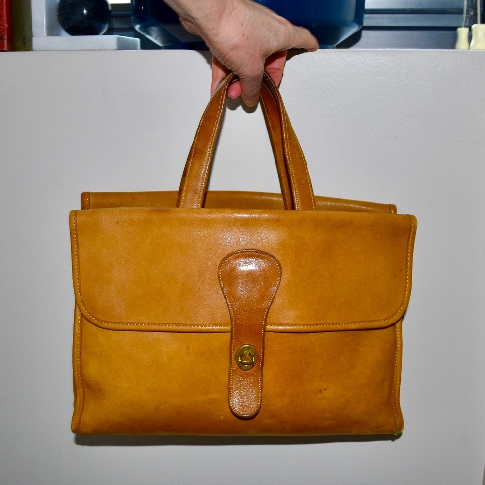 Coach Bonnie Cashin Leather Satchel Tote Bag